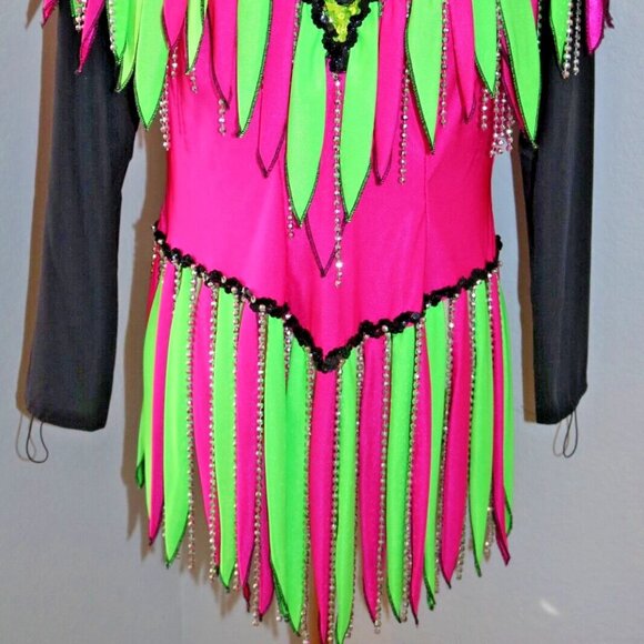 Stylish Rhythmic Gymnastics Leotard, Acrobatic Competition Baton Dance Costume - Picture 2 of 16